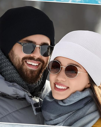 Yahenda 48 Pack Knit Beanies Hats Winter Beanie Hats Warm Knitted Cuffed Skull Cozy Cap for Men Women Unisex