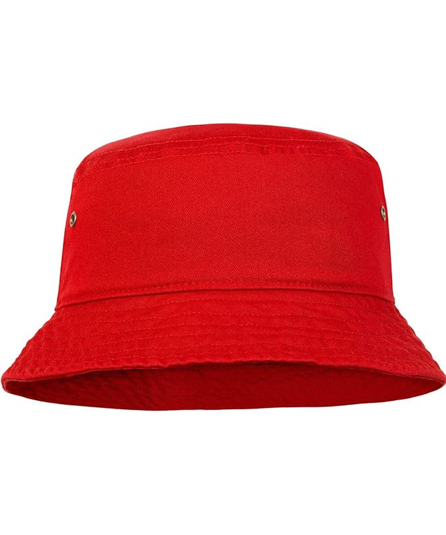Falari Men Women Unisex Cotton Bucket Hat 100% Cotton Packable for Travel Fishing Hunting Summer Camp