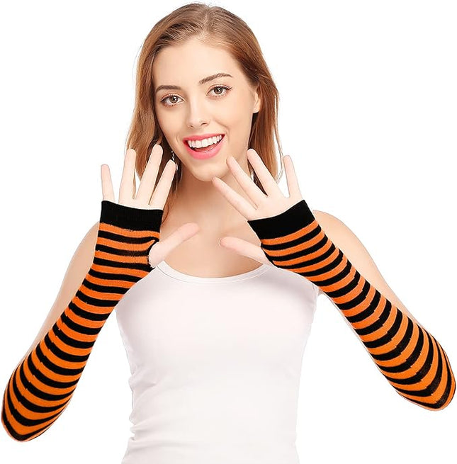 Bienvenu Punk Gothic Rock Long Arm Warmer Fingerless Gloves