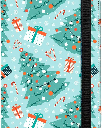 Pink Passport Holder,Cute Passport Cover,Travel Wallet with Credit Card Slots Rfid passport Wallet Waterproof Documents Organizer Women Men (Christmas Tree)