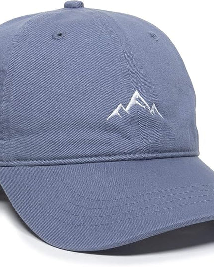 Outdoor Cap -Adult Mountain Dad Hat-Unstructured Soft Cotton