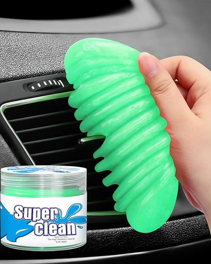 Car Cleaning Gel Car Cleaning Putty Car Putty Car Interior Cleaner Car Slime Car Detailing Kit Car Accessories Gifts for Men Women Stocking Stuffers Green