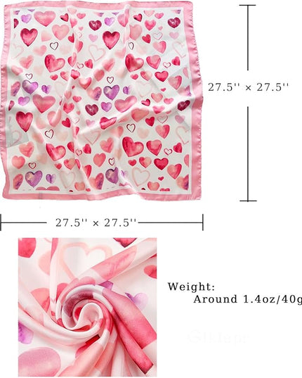 Satin Bandana Headscarf for Women Silky Hair Scarves for Fashion Lightweight