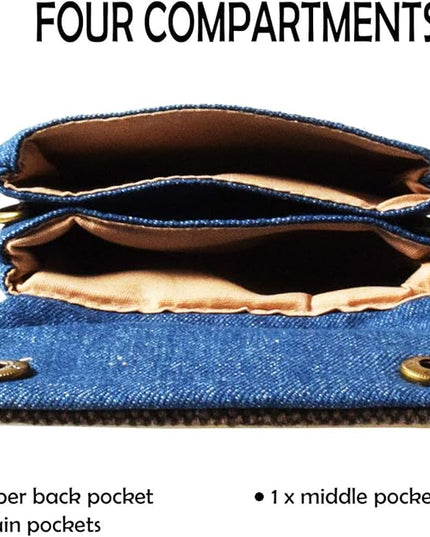 Women's Small Crossbody Bags Canvas Cellphone Purse Coin Pouch Wallet Mini Shoulder Handbags Wristlet Clutch