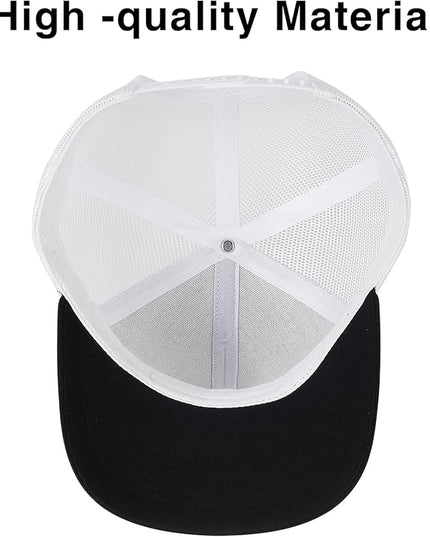 kozinu Unisex Trucker Hats Blank Mesh Snapback Hats Sport Plain Baseball Caps Adjustable Fitted Hat