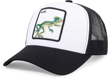 Classic Unisex Various Animal Series Embroidery Farm Adjustable Mesh Snapback Trucker Hat