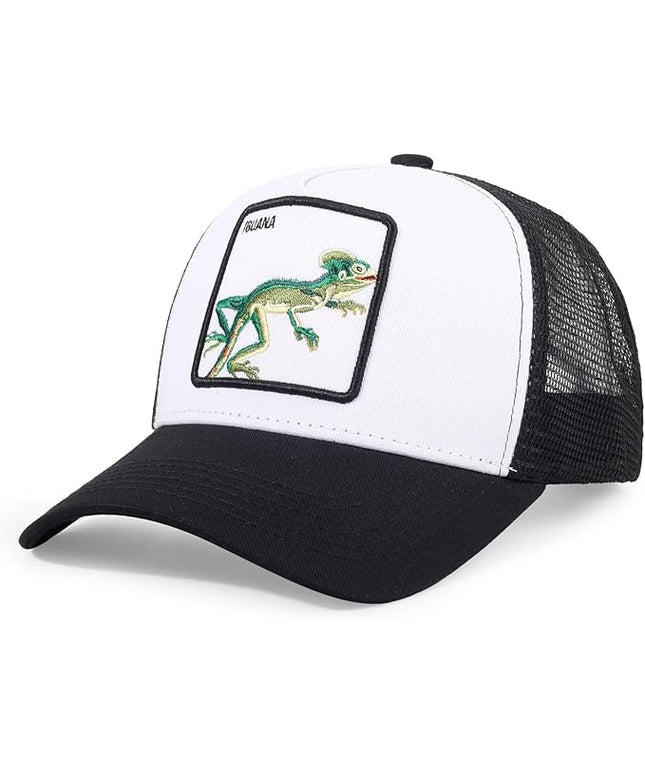 Classic Unisex Various Animal Series Embroidery Farm Adjustable Mesh Snapback Trucker Hat