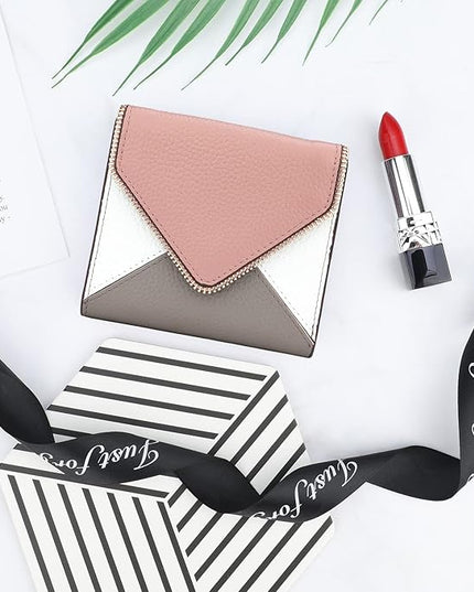 Lavemi Ultra Thin Small Compact Leather Womens Girls Wallets RFID Blocking Credit Card Holder for Women
