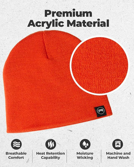 Original Beanie Cap - Soft Knit Beanie Hat - Warm and Durable