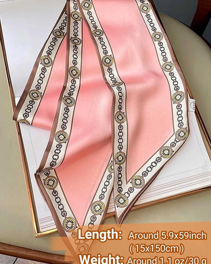 Dailyacc Hair Scarf for Women Fashion Silky Satin Headscarf Wrap Breathable Lightweight Neck Scarves For Handbag