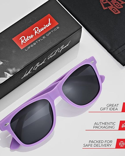 Retro Rewind Polarized Sunglasses for Men and Women - UV Protection Classic Sun Glasses