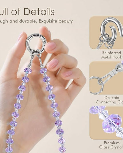 SURPHY Phone Charm, Phone Charms Strap with Tether Tab & Premium Metal Buckle, Cellphone Wrist Strap Chain