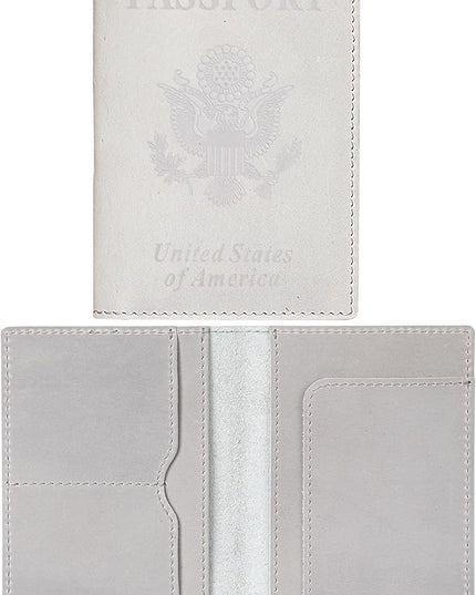 HIFA Leather Passport Holder, Handmade Passport Cover with Card and Ticket Slot - Genuine Leather, Elegant Design, Easy Access - Passport Case, Passport Wallet, Passport Holder