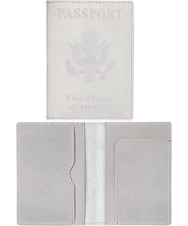 HIFA Leather Passport Holder, Handmade Passport Cover with Card and Ticket Slot - Genuine Leather, Elegant Design, Easy Access - Passport Case, Passport Wallet, Passport Holder