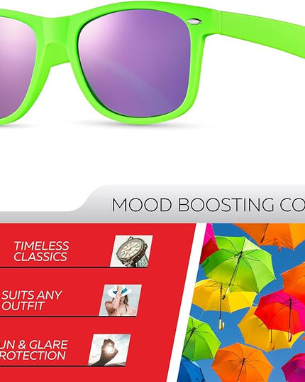 Retro Rewind Polarized Sunglasses for Men and Women - UV Protection Classic Sun Glasses