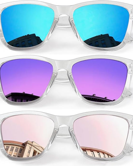 DANAMY Sunglasses Womens Polarized Sunglasses for Women Trendy Designer Mirrored UV400 Protection Sun Glasses