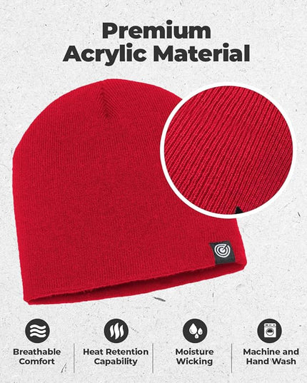 Original Beanie Cap - Soft Knit Beanie Hat - Warm and Durable