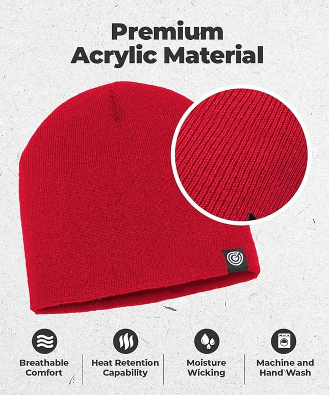 Original Beanie Cap - Soft Knit Beanie Hat - Warm and Durable