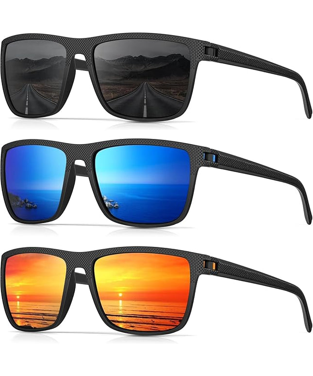 Sunglasses-Men Polarized Mens Sunglasses: Classic Women Sun Glasses UV Protection for Fishing Driving Golf
