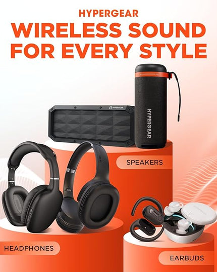 HyperGear SoundTower Bluetooth Speaker, 10W Portable Speakers Bluetooth Wireless Pairing for Shower Speaker, Beach Audio Blue Tooth Speakers Outdoor, Loud Boosted Bass HD Sound BT5.4