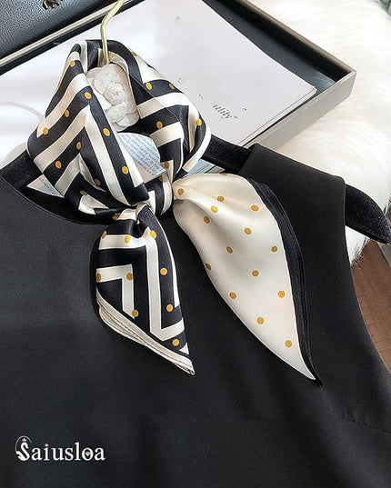 Neck Scarf For Womens Silky Head Scarves Hair Bandanas Square Scarf Fashion Accessories lightweight