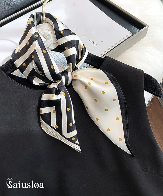 Neck Scarf For Womens Silky Head Scarves Hair Bandanas Square Scarf Fashion Accessories lightweight