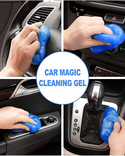 7PCS Car Detailing Brush Set, Ultra Soft Boars Hair Car Interior Detailing Brushes, Car Interior Detailing Kit, Car Cleaning Gel Supplies Kit, Car Dust Brush, Car Accessories for Truck, Suv, Interior