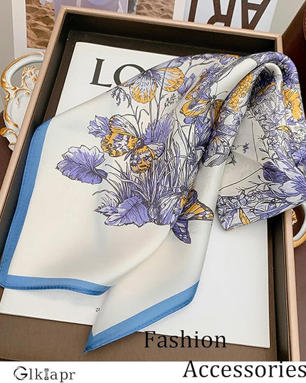 Satin Bandana Headscarf for Women Silky Hair Scarves for Fashion Lightweight