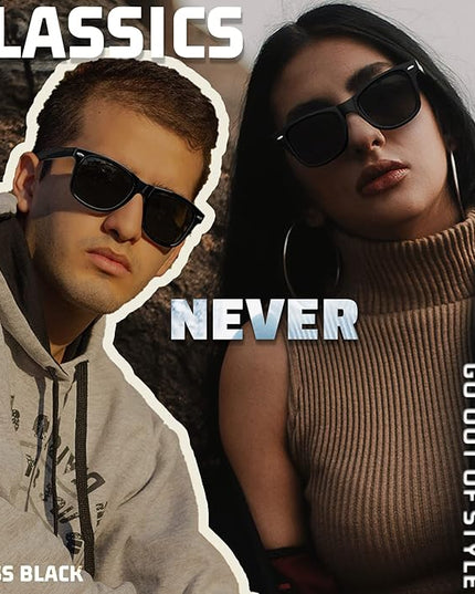 Joopin Square Sunglasses Polarized UV Protection Trendy Designer Sun Glasses Men Women