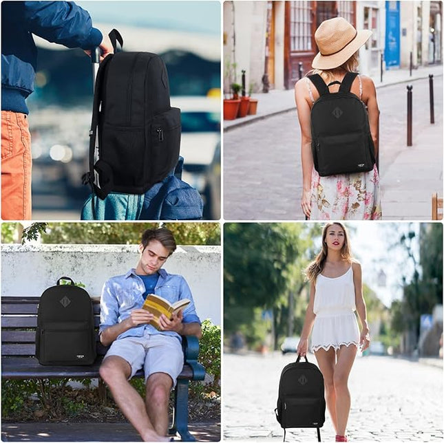 YAMTION 17 Inch Backpack for School Business Travel,Computer Bookbag Schoolbag for Work Office High School College Teen Men Boy Girl Women