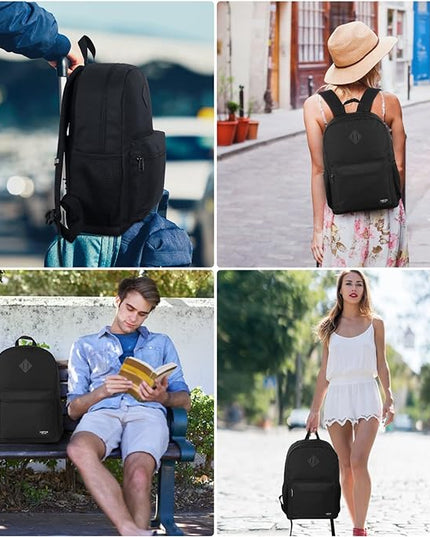 YAMTION 17 Inch Backpack for School Business Travel,Computer Bookbag Schoolbag for Work Office High School College Teen Men Boy Girl Women