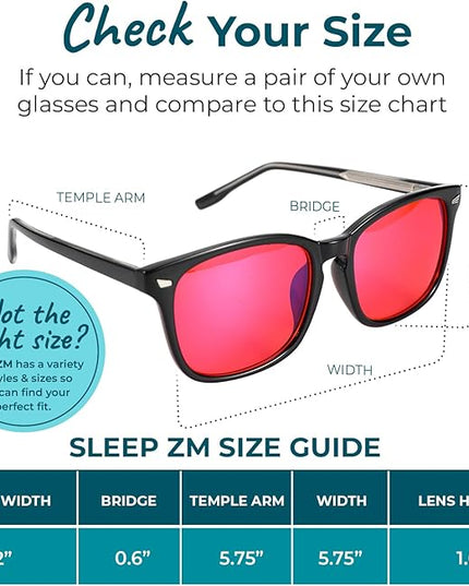 100% Blue Light Blocking Glasses - Women + Men - Better Sleep - Anti Eye Strain Protection - Computer Screens Gaming
