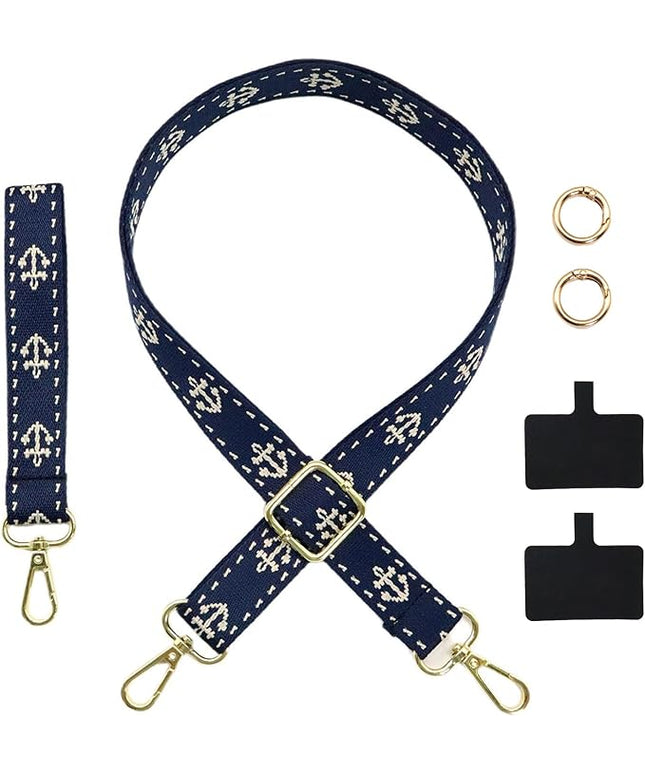 Adjustable 1" Width Phone Crossbody Lanyard and Wristlet Strap - Gift For The Lover In Your Life