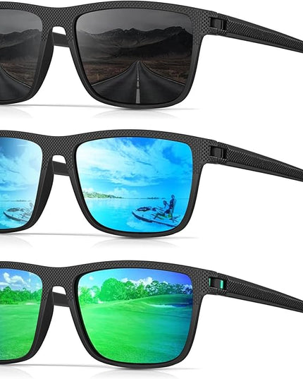 Sunglasses-Men Polarized Mens Sunglasses: Classic Women Sun Glasses UV Protection for Fishing Driving Golf