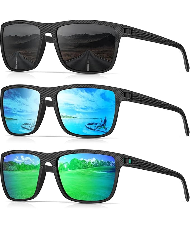 Sunglasses-Men Polarized Mens Sunglasses: Classic Women Sun Glasses UV Protection for Fishing Driving Golf