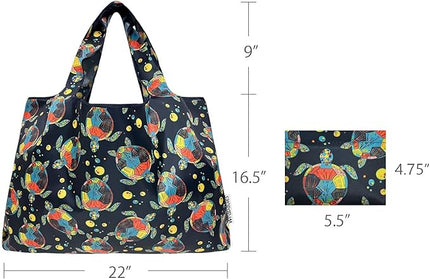 allydrew Large Foldable Tote Nylon Reusable Grocery Bags