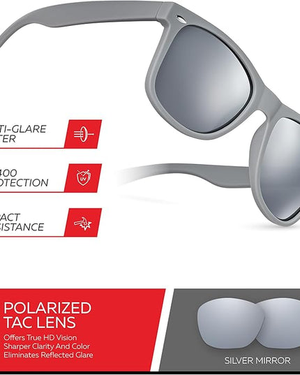Retro Rewind Polarized Sunglasses for Men and Women - UV Protection Classic Sun Glasses