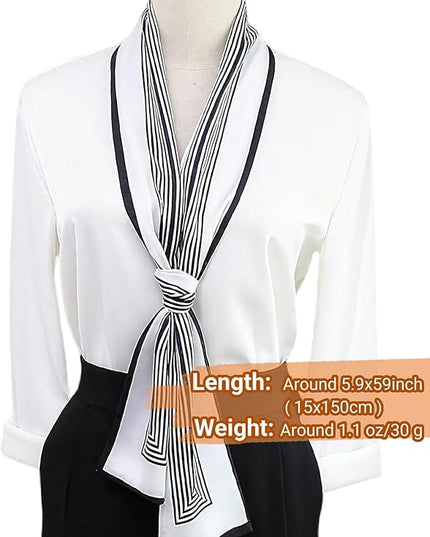Dailyacc Hair Scarf for Women Fashion Silky Satin Headscarf Wrap Breathable Lightweight Neck Scarves For Handbag