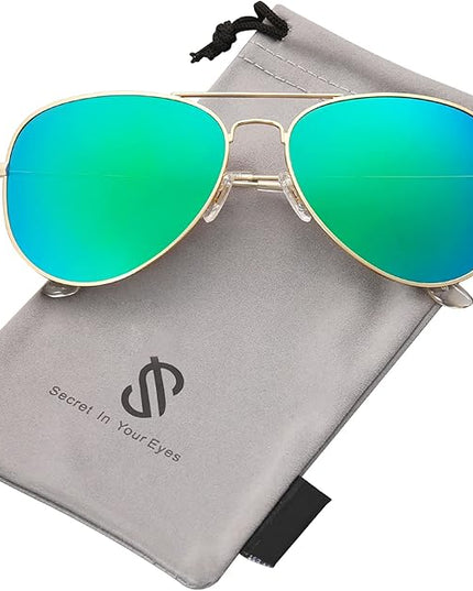 SOJOS Classic Aviator Polarized Sunglasses for Men Women Vintage Retro Style