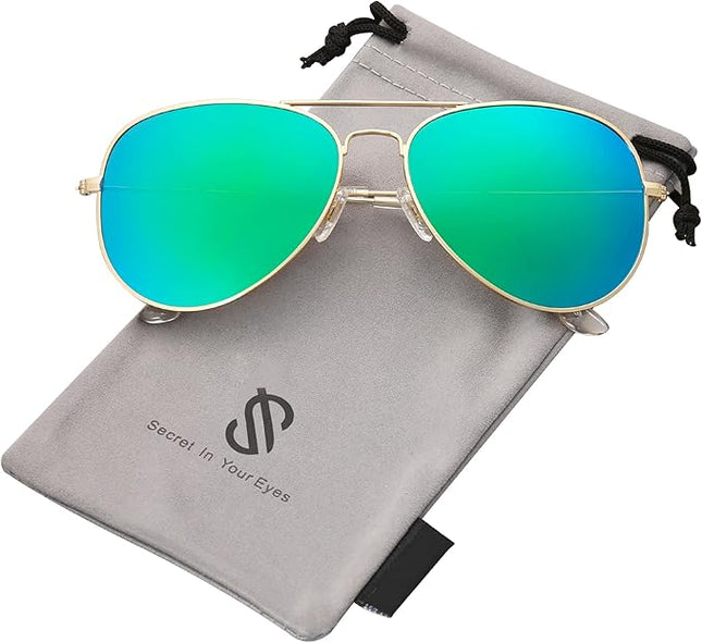 SOJOS Classic Aviator Polarized Sunglasses for Men Women Vintage Retro Style