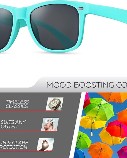 Retro Rewind Polarized Sunglasses for Men and Women - UV Protection Classic Sun Glasses