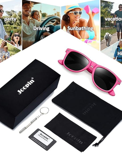 Joopin Square Sunglasses Polarized UV Protection Trendy Designer Sun Glasses Men Women