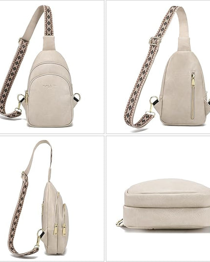 Anti Theft Crossbody Bags for Women Leather Sling Bag Cross Body Travel Purse Chest Bags Fanny Pack Gift Teen Girl