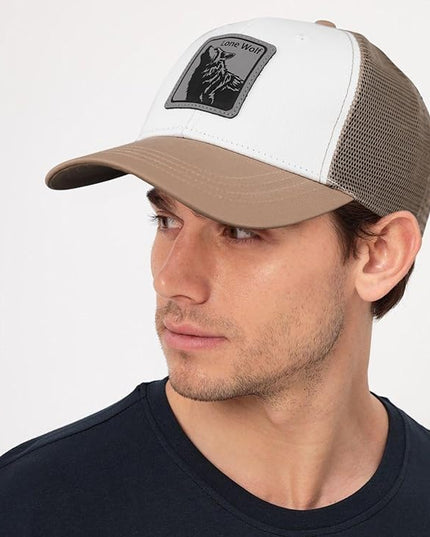Animal Trucker Hats Leather Pattern Adjustable Snapback Mesh Animal Baseball Cap for Men