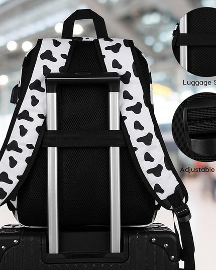 YAMTION Unisex School Backpack,Classic Casual Bookbag Adults and Teens Schoolbag with USB Port for High School College Office Work Travel