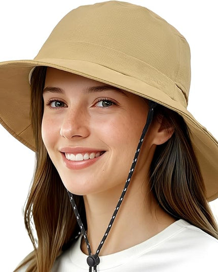 Sukeen Bucket Hat, Waterproof, Skin-Friendly, Shields Neck, Quick-Dry, Breathable, Hat for Fishing, Travel hat