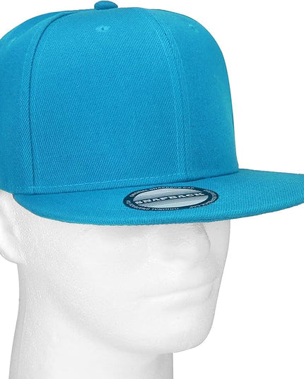 Classic Snapback Hat Cap Hip Hop Style Flat Bill Blank Solid Color Adjustable Size