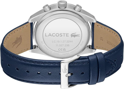 Lacoste Boston Men's Chronograph Watch - Classic Stainless Steel - Tachymeter - Water Resistant up to 5ATM/50 Meters - Modern Design for Him - 42mm