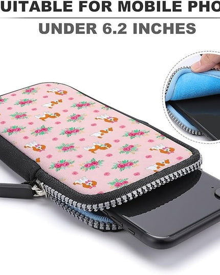Unisex Small Crossbody Bags, Women Men Portable Adjustable Crossbody Phone Wallet Pouch