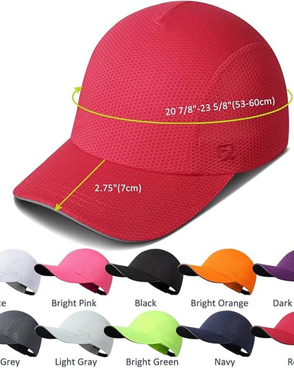 GADIEMKENSD Women's Race Day Running Cap Performance Mesh Hat - Excellent Ventilation, Lightweight, Reflective Safety